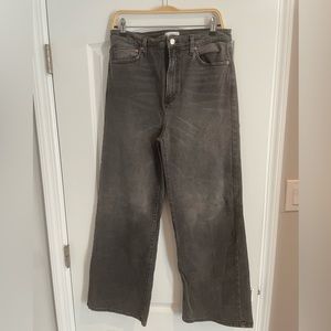 Forever 21 Wide Leg High Waist faded black jeans